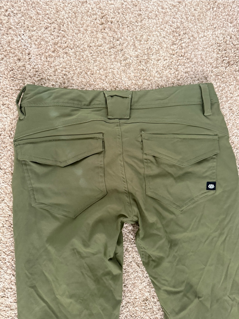 686 Everywhere Anything Cargo Pants - Olive Green - Size 4 / Small - Picture 4 of 6
